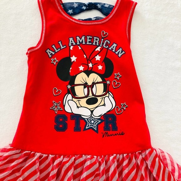 Disney Girls Minnie All American Dress S (6/6X) - Picture 3 of 7